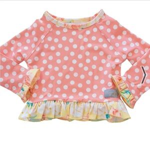 Eleanor Rose Shabby Dots Rash Guard‎ Set